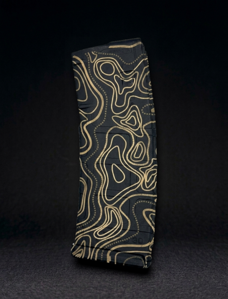Tan Line Topo Laser Engraved PMAG