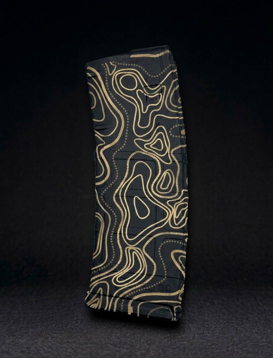 Tan Line Topo Laser Engraved PMAG